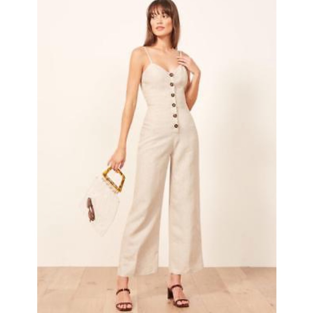 Reformation linen jumpsuit